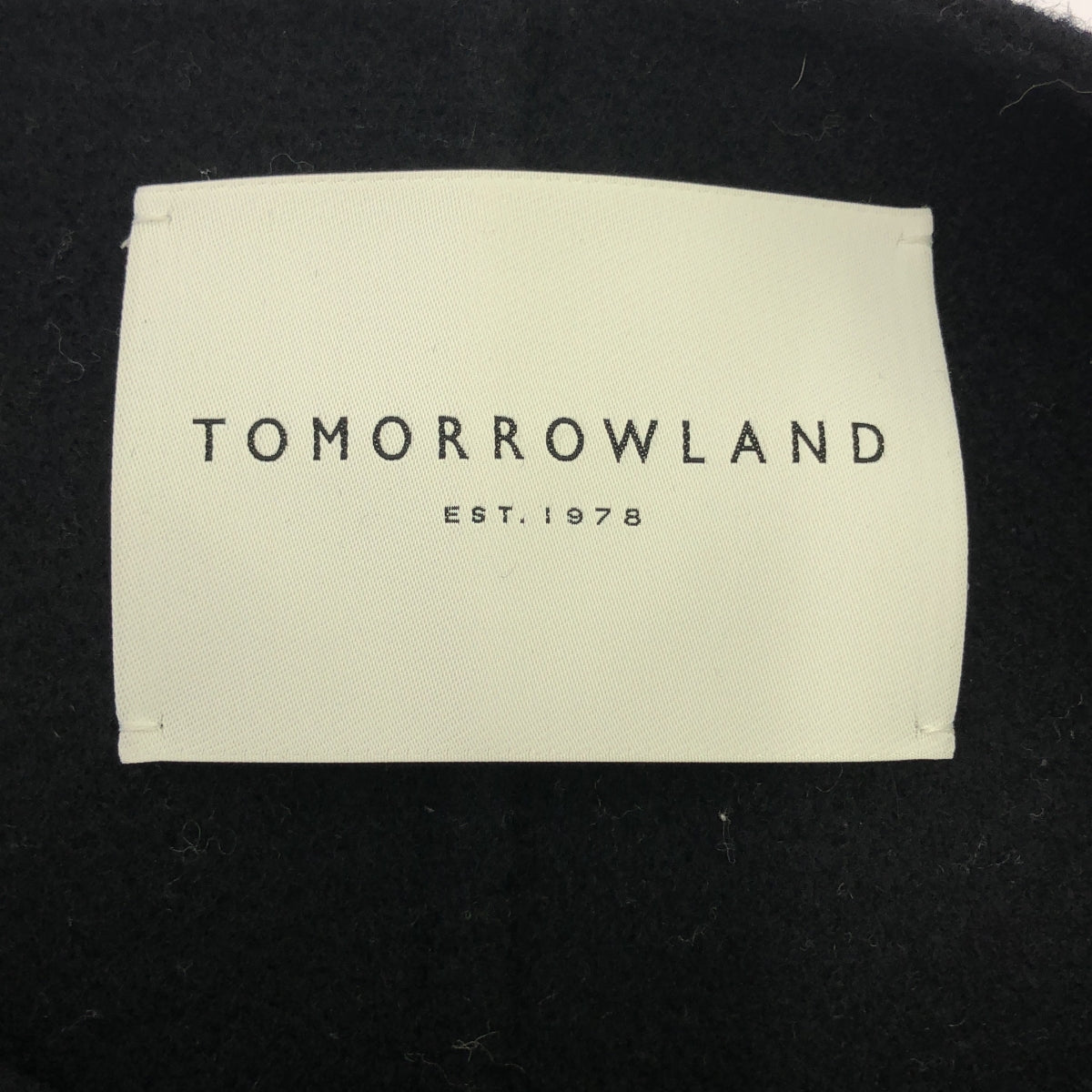 TOMORROWLAND / トゥモローランド | プレミアム ウール リバー コート | 34 | ブラック | メンズ