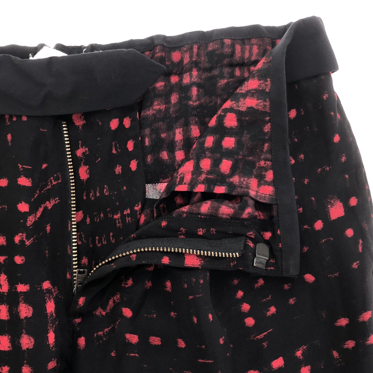 ISABEL MARANT ETOILE |絲格紋全褲 | 1 |黑/紅 |女的