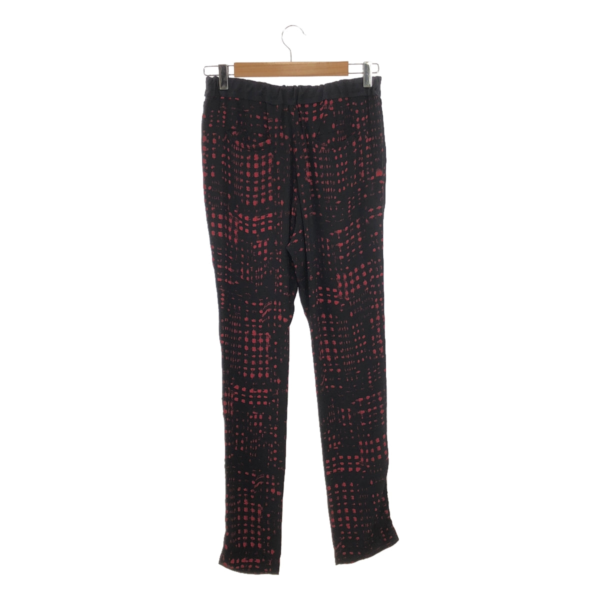 ISABEL MARANT ETOILE |絲格紋全褲 | 1 |黑/紅 |女的