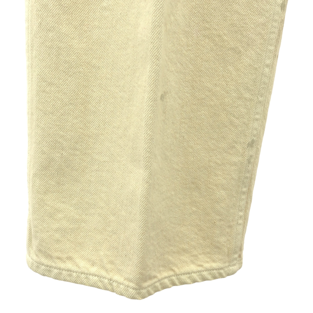 【美品】  WRYHT / ライト | 2024SS | FLAT FRONT JEAN TROUSER ダメージ加工 デニムパンツ | 26 | ボーン | レディース