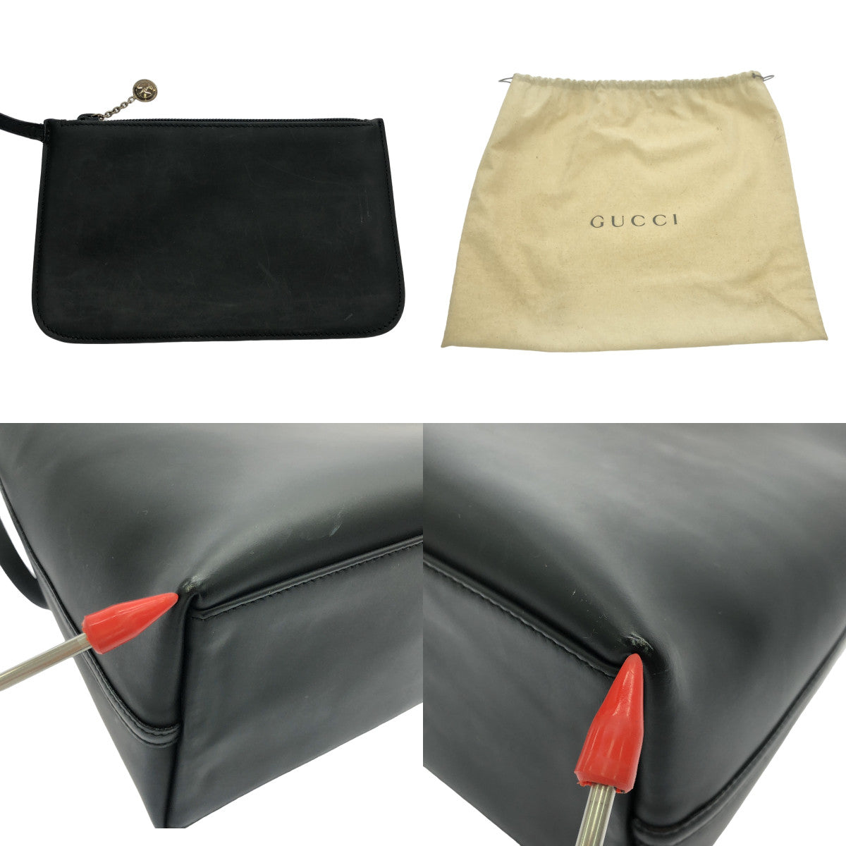 GUCCI / Gucci | Leather shoulder bag with pouch |