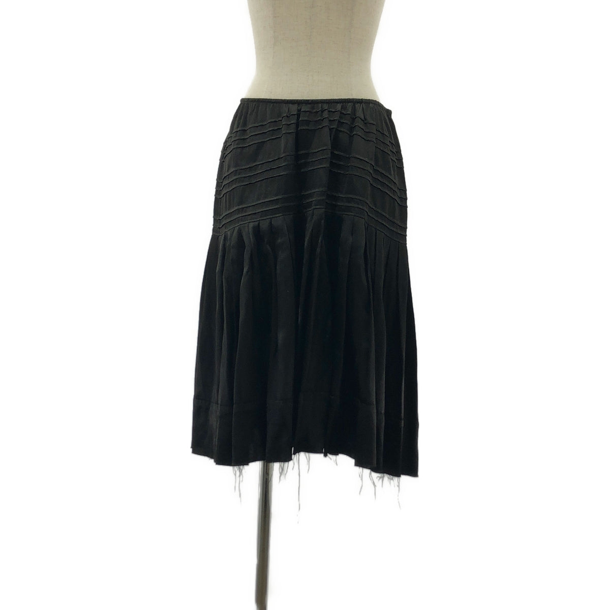 DRIES VAN NOTEN | Tuck cut-off flare skirt | Size 36 | Women's