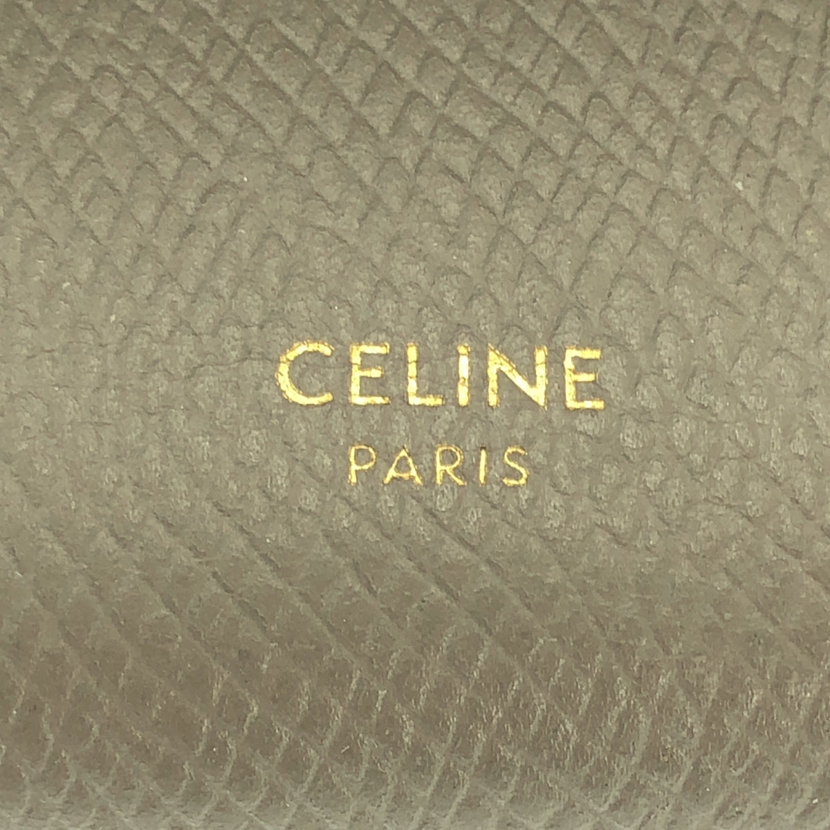 CELINE / セリーヌ | レザー ロゴ スモール トリフォールド コンパクト ウォレット 財布 |