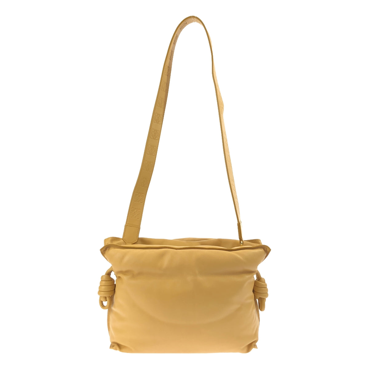 【美品】 LOEWE / ロエベ | FLAMENCO CLUTCH / フラメンコ クラッチ / アナグラム 2way ショルダー付き レザー クラッチ ハンドバッグ | キャメル系 | レディース