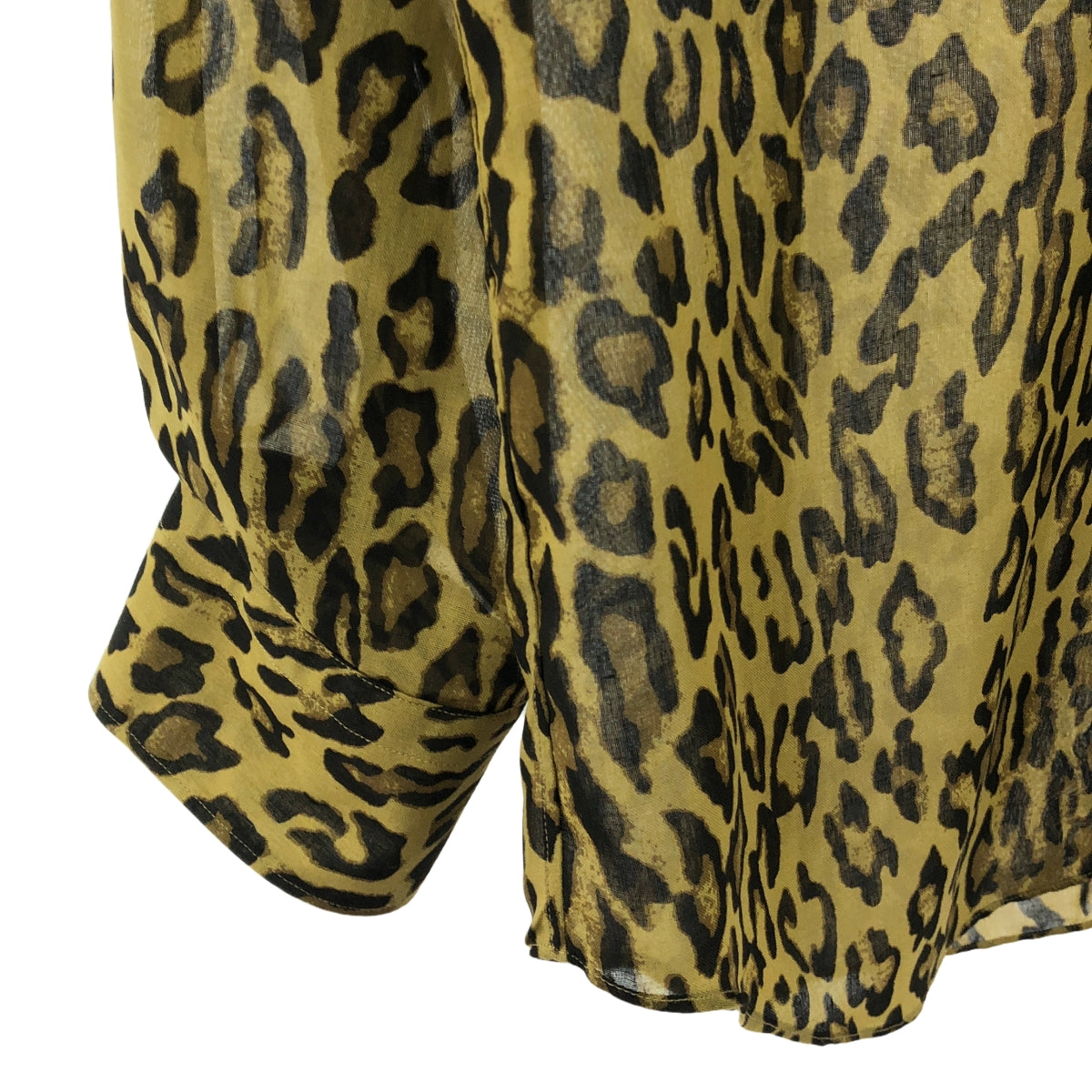 JUNYA WATANABE | 2020AW | Leopard print sheer shirt | S | Women's