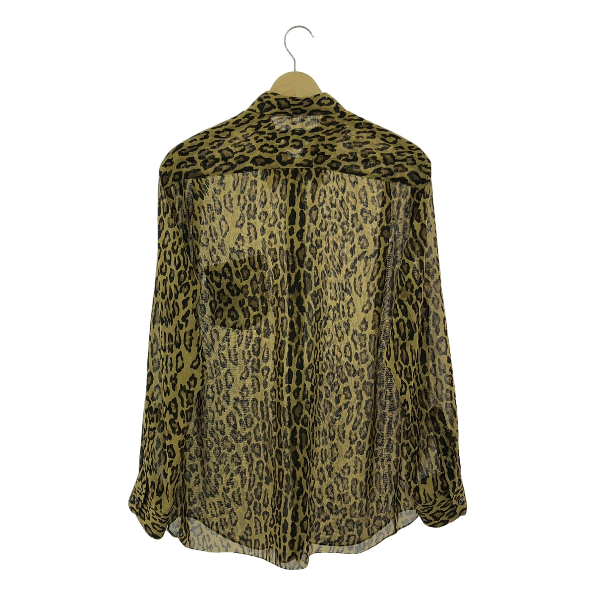 JUNYA WATANABE | 2020AW | Leopard print sheer shirt | S | Women's