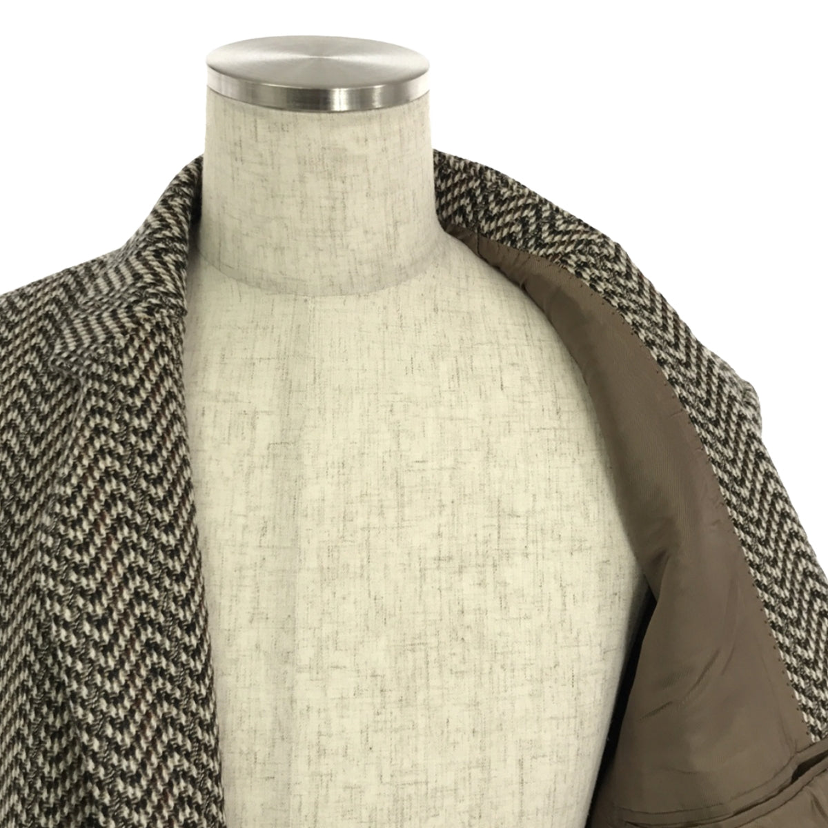 【美品】 DRIES VAN NOTEN / ドリスヴァンノッテン | × Lovat ウール ツイード シングル チェスターコート / 総裏地 | M | ブラウン系 | メンズ