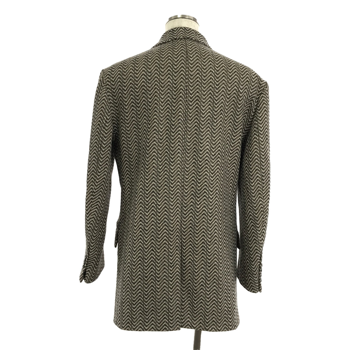【美品】 DRIES VAN NOTEN / ドリスヴァンノッテン | × Lovat ウール ツイード シングル チェスターコート / 総裏地 | M | ブラウン系 | メンズ