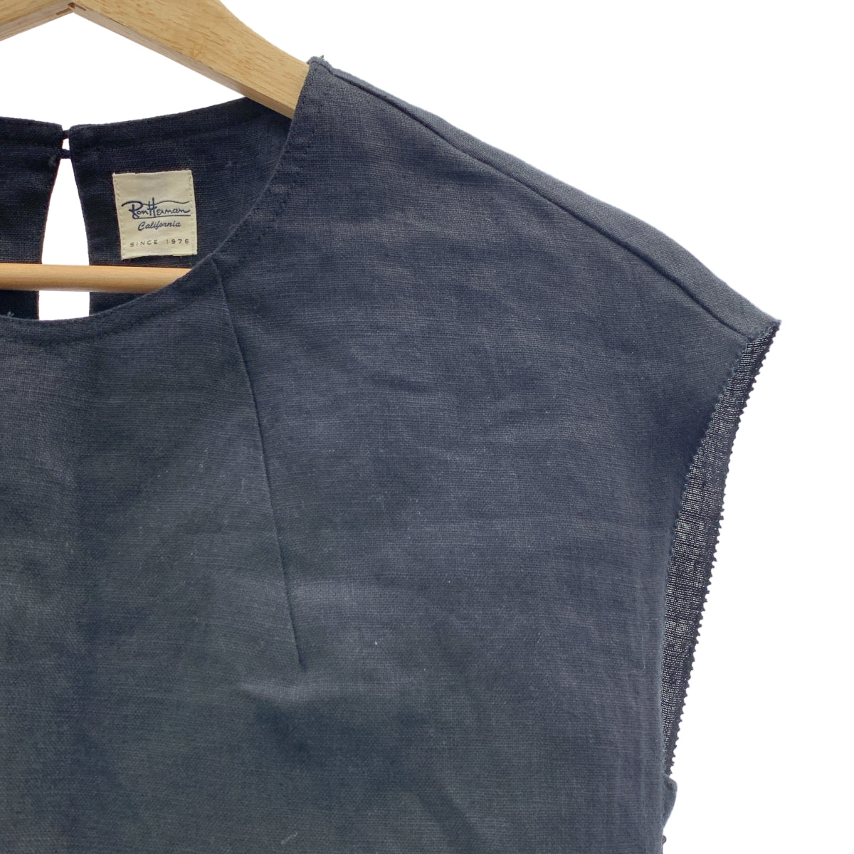 Ron Herman | 亞麻無袖連身裙,附側拉鍊口袋 | S碼 | 女款