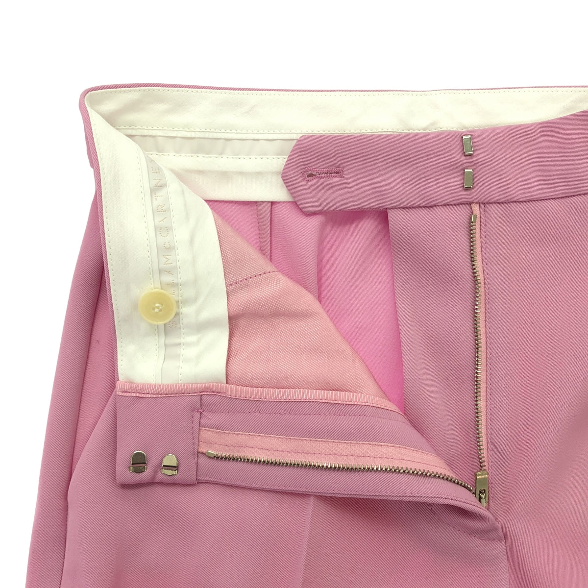 【美品】  STELLA McCARTNEY / ステラマッカートニー | センタープレス スラックス パンツ | 38 | ピンク | レディース