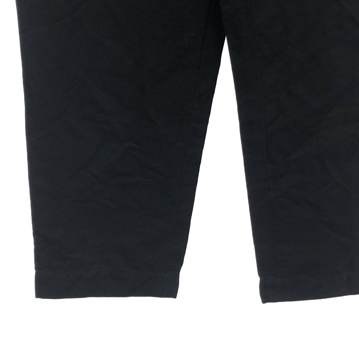 MARGARET HOWELL / 마가렛 하웰 | 린넨 코튼 드로우 스트링 스트레이트 팬츠 | 1 | 블랙 | 여성