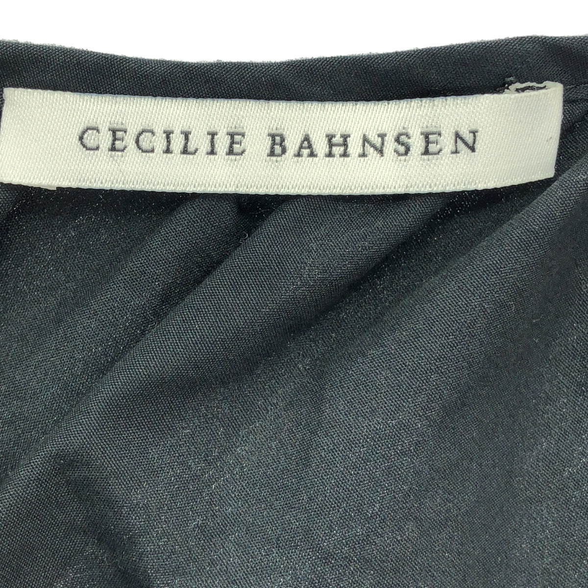 Cecilie Bahnsen / セシリーバンセン | ギャザー カシュクール ボリューム ブラウス トップス | M/L | ブラック | レディース