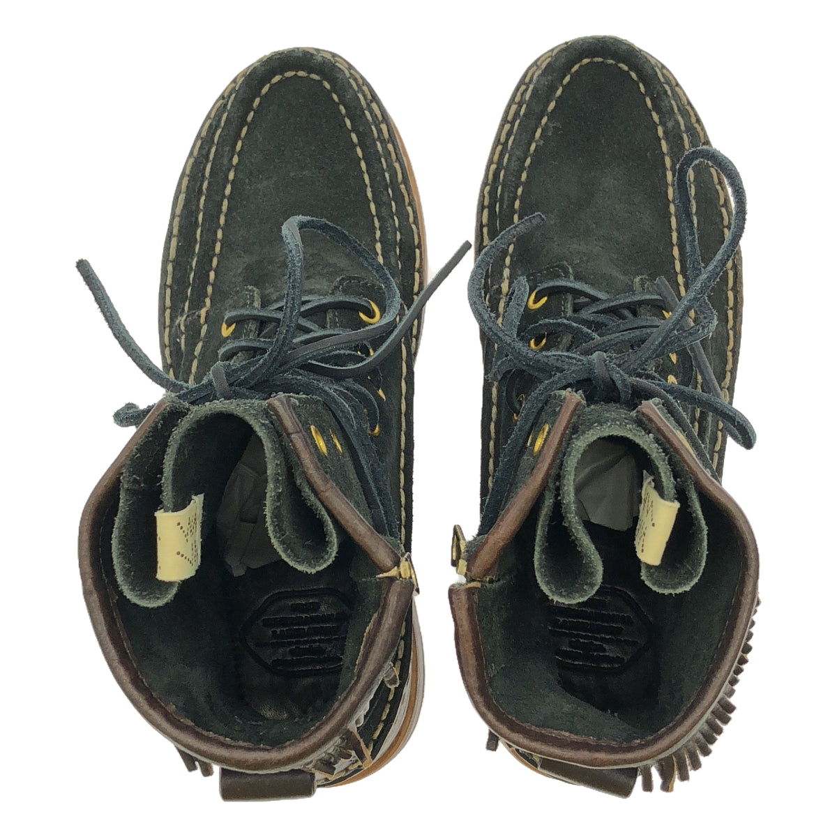visvim / ビズビム | GRIZZLY BOOTS HI-FOLK BISON / グリズリー スエードレザー サイドジップ ブーツ | 8.5 | ダークネイビー | メンズ