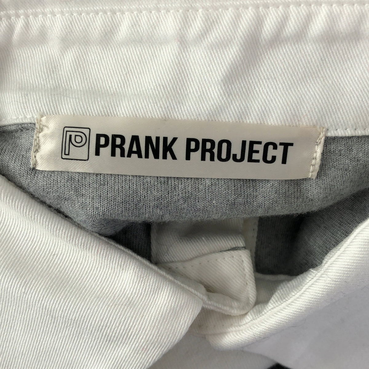 【美品】 PRANK PROJECT / プランクプロジェクト | 2024AW | Velor Rugger Over Top ベロア ラガー オーバートップ | F | グレー / ホワイト | レディース