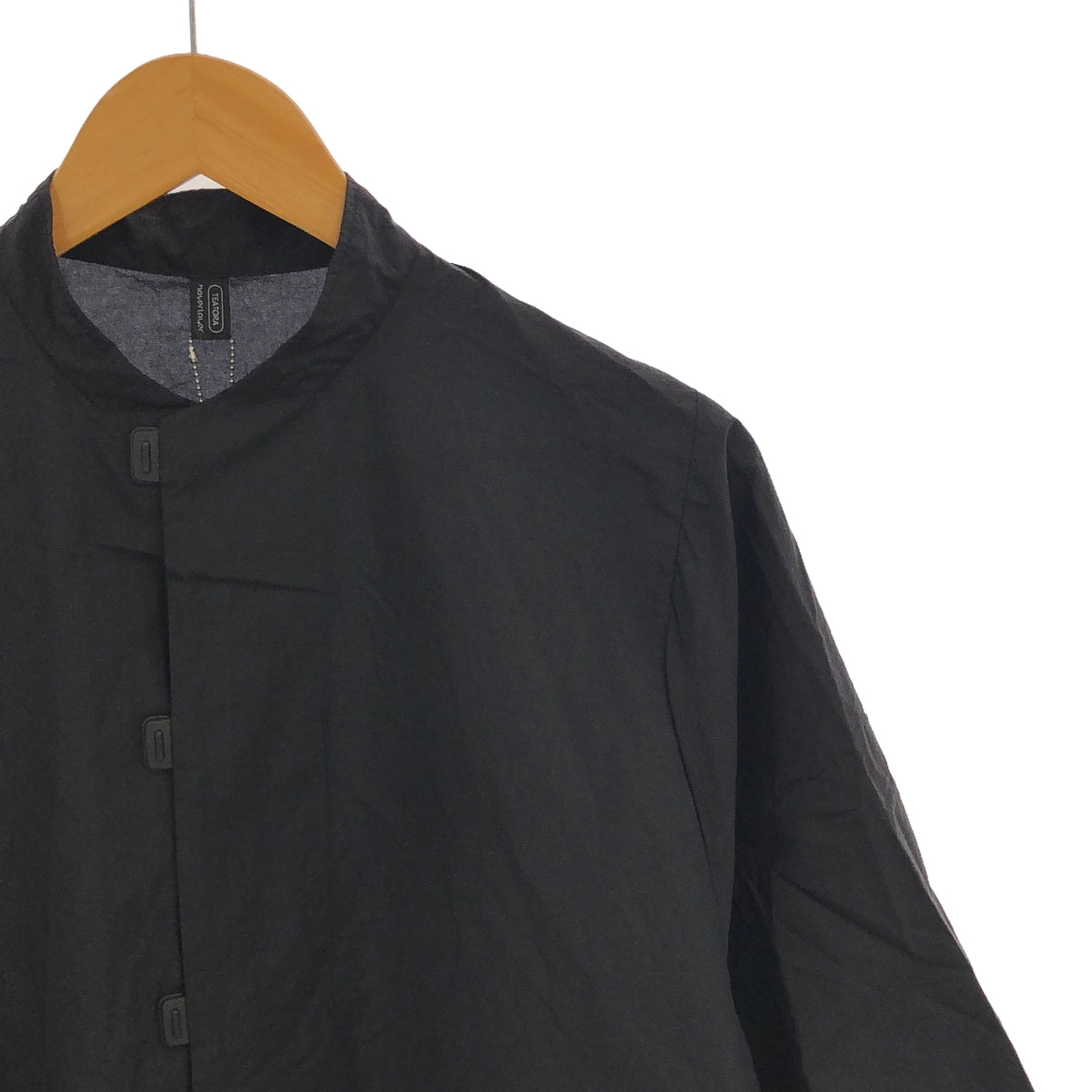 TEATORA / テアトラ | CAPSULESNAP SHIRT S/S HOVERLAYER / カプセル スナップ シャツ | 1 | black | メンズ