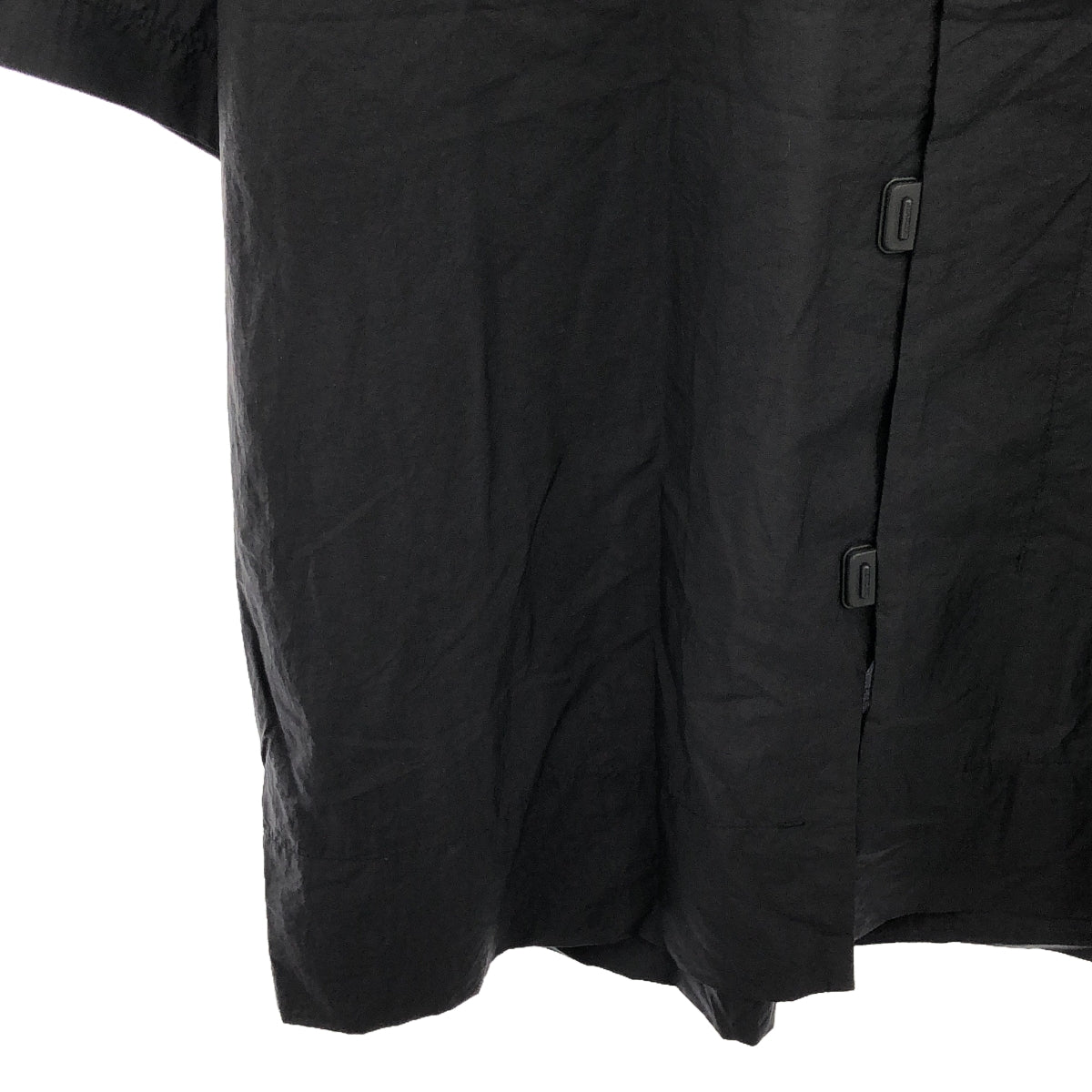 TEATORA / テアトラ | CAPSULESNAP SHIRT S/S HOVERLAYER / カプセル スナップ シャツ | 1 | black | メンズ
