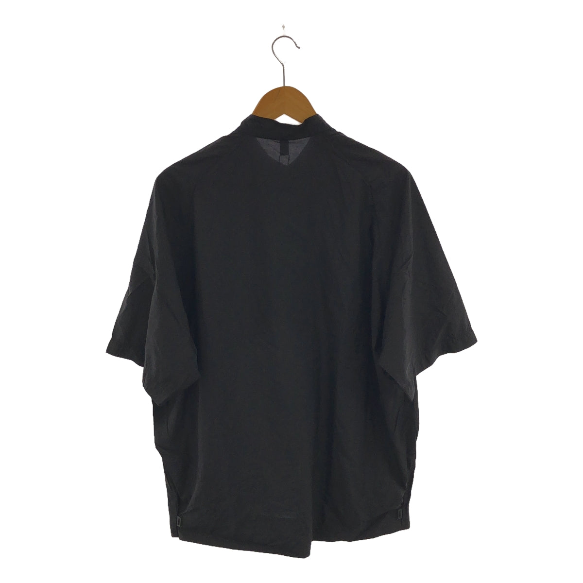 TEATORA / テアトラ | CAPSULESNAP SHIRT S/S HOVERLAYER / カプセル スナップ シャツ | 1 | black | メンズ