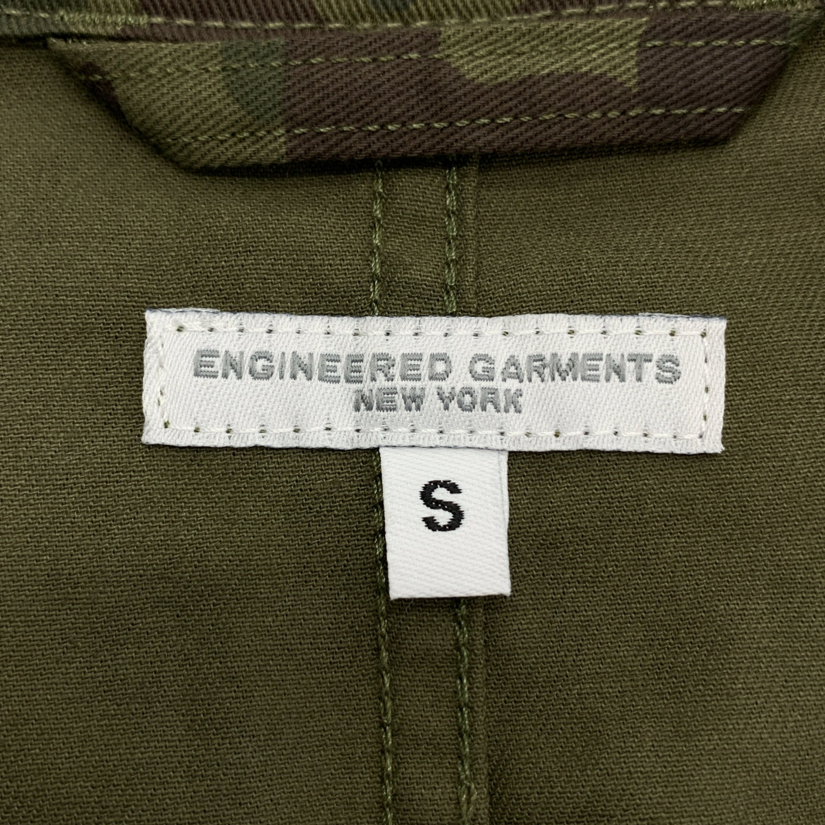 Engineered Garments / 엔지니어드 가멘츠 | 2023SS | Bedford Jacket - 6.5oz Flat Twill Olive Camo 베드포드 재킷 올리브 카모 위장 | S | 남성