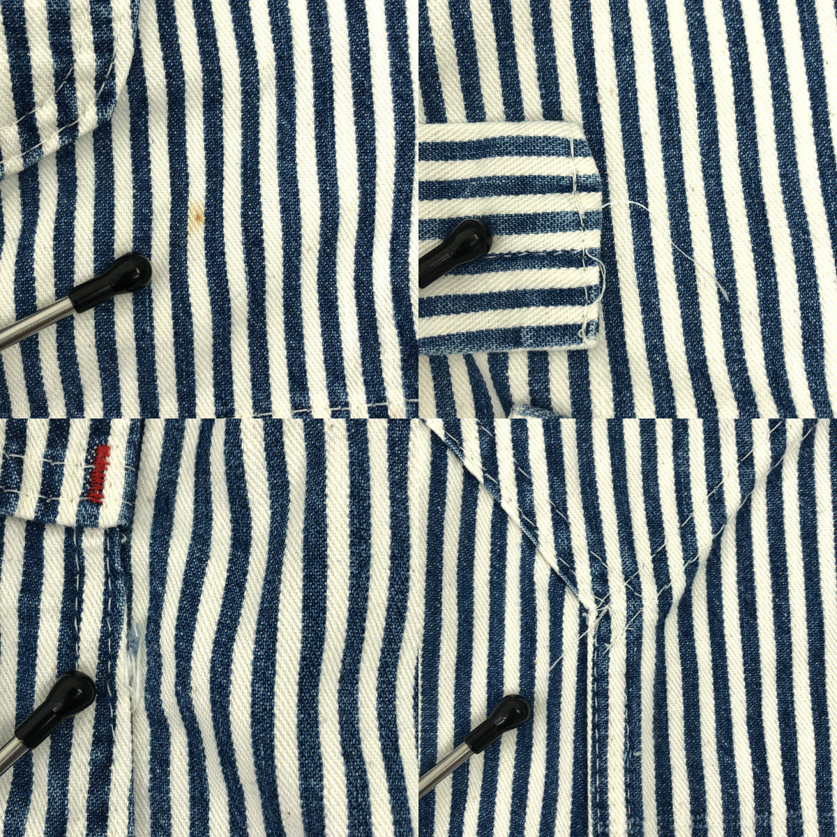 BIG MAC | Vintage 80s USA made hickory striped overalls | Size 34 | Men's