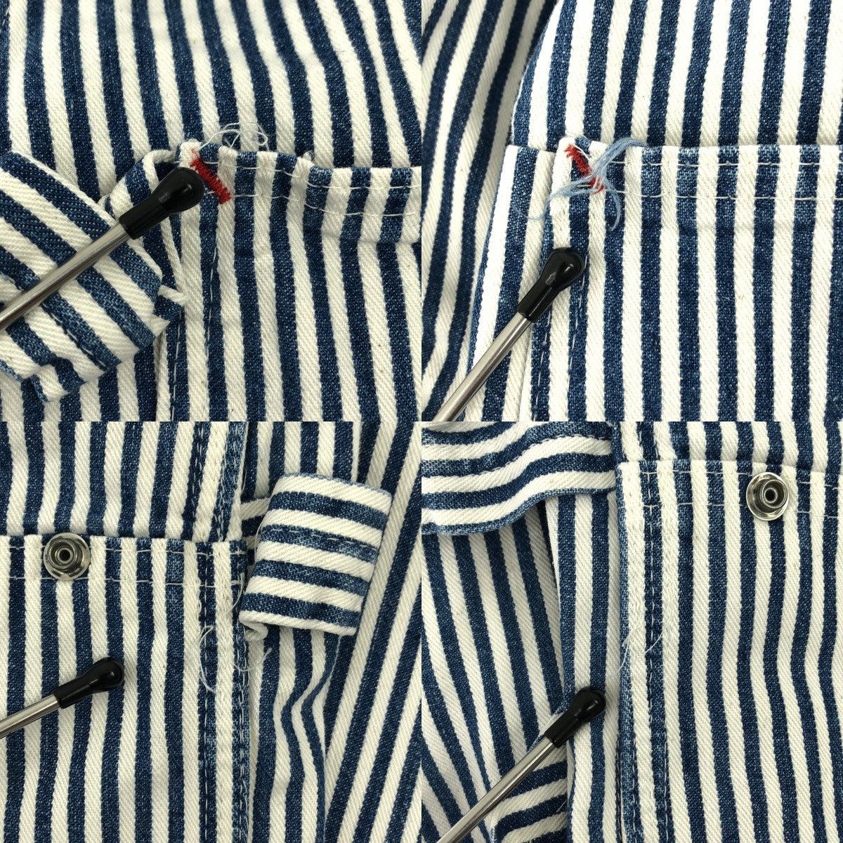 BIG MAC | Vintage 80s USA made hickory striped overalls | Size 34 | Men's