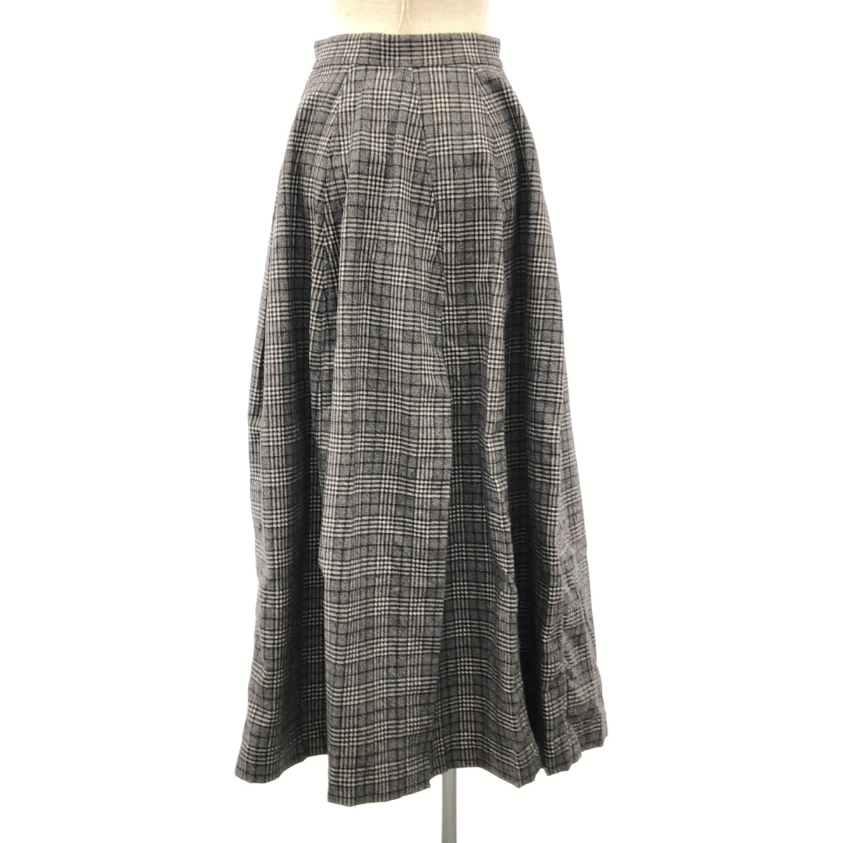 【미품】 DAWEI / 다웨이 | 사이드 버튼 슬릿 롱 스커트 | 36 | 그레이 | 여성