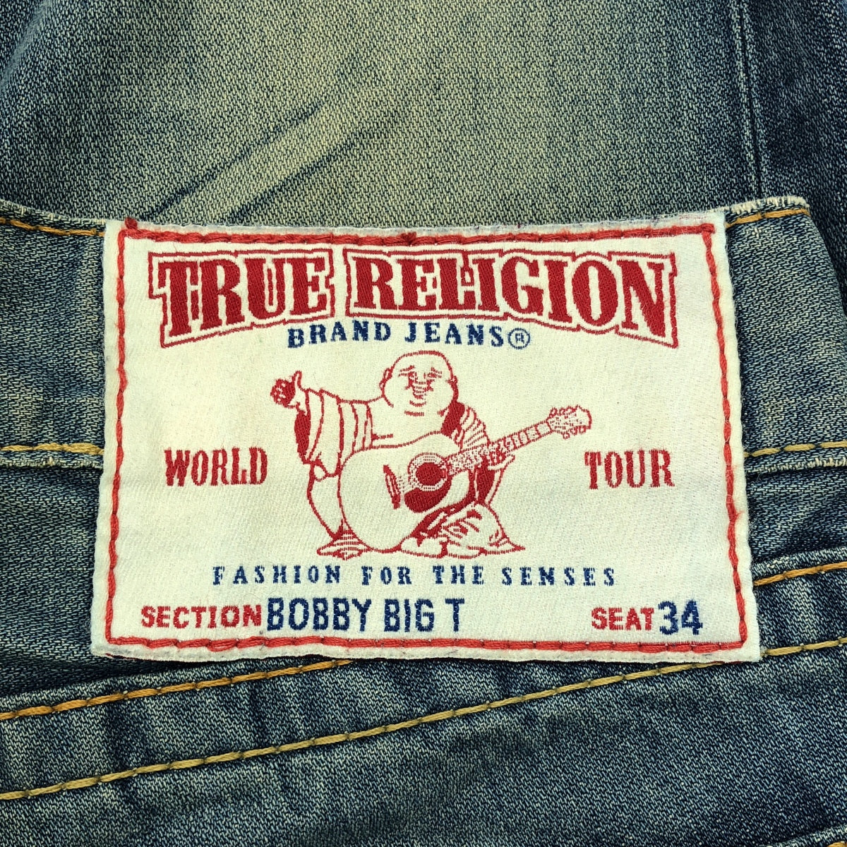 TRUE RELIGION / 트루 레리전 | BOBBY BIG T / 빈티지 가공 데님 팬츠 | 34 | 남성