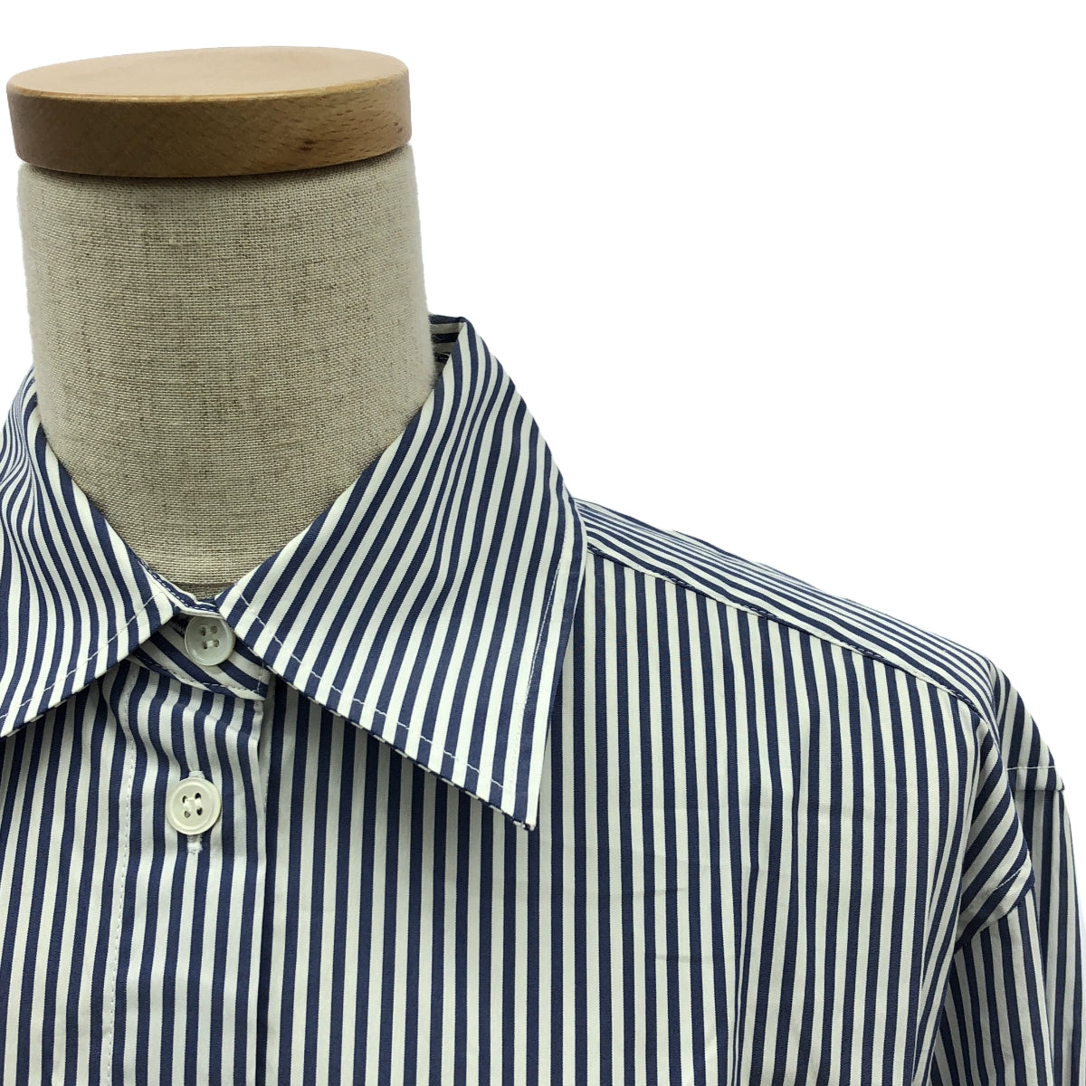 【美品】  JW Anderson / ジェイダブルアンダーソン | アシンメトリー デコンストラクテッド ドレープ シャツ | 6 | blue /white | レディース