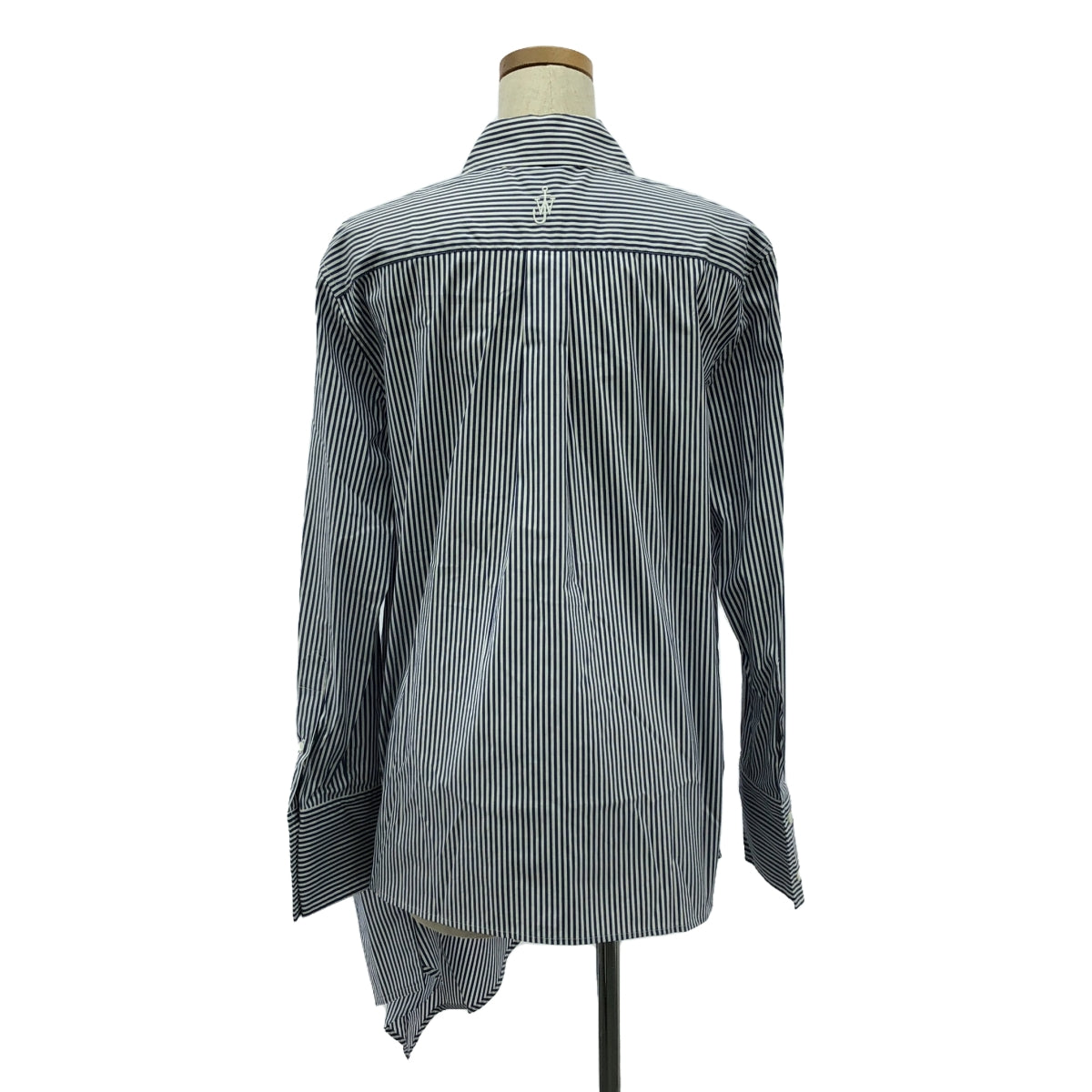 【美品】  JW Anderson / ジェイダブルアンダーソン | アシンメトリー デコンストラクテッド ドレープ シャツ | 6 | blue /white | レディース