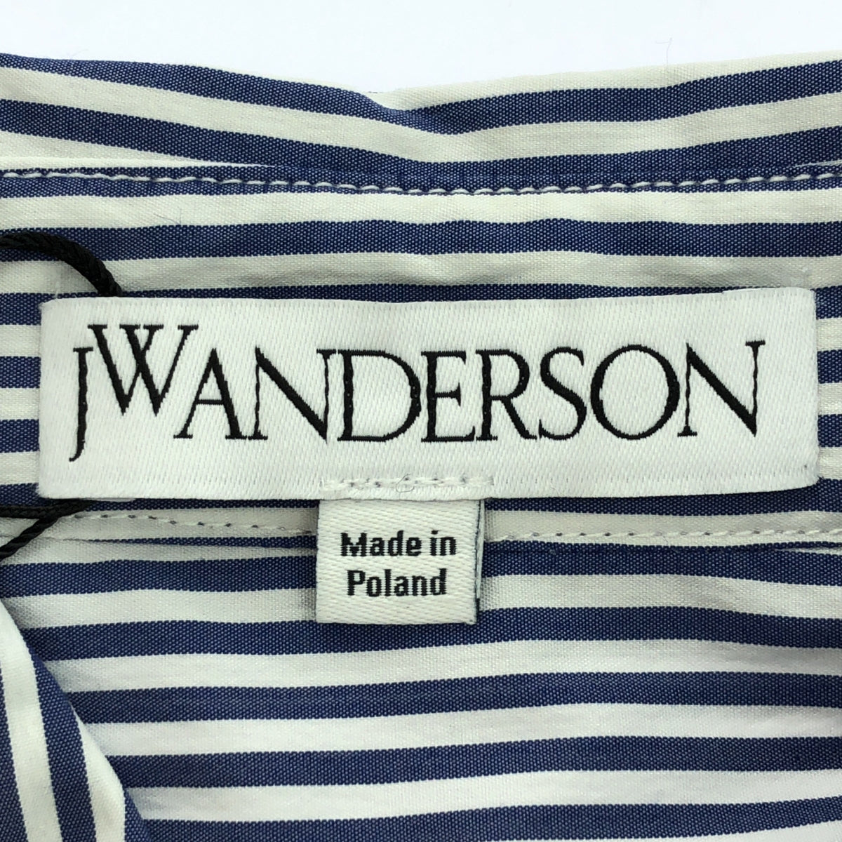【美品】  JW Anderson / ジェイダブルアンダーソン | アシンメトリー デコンストラクテッド ドレープ シャツ | 6 | blue /white | レディース