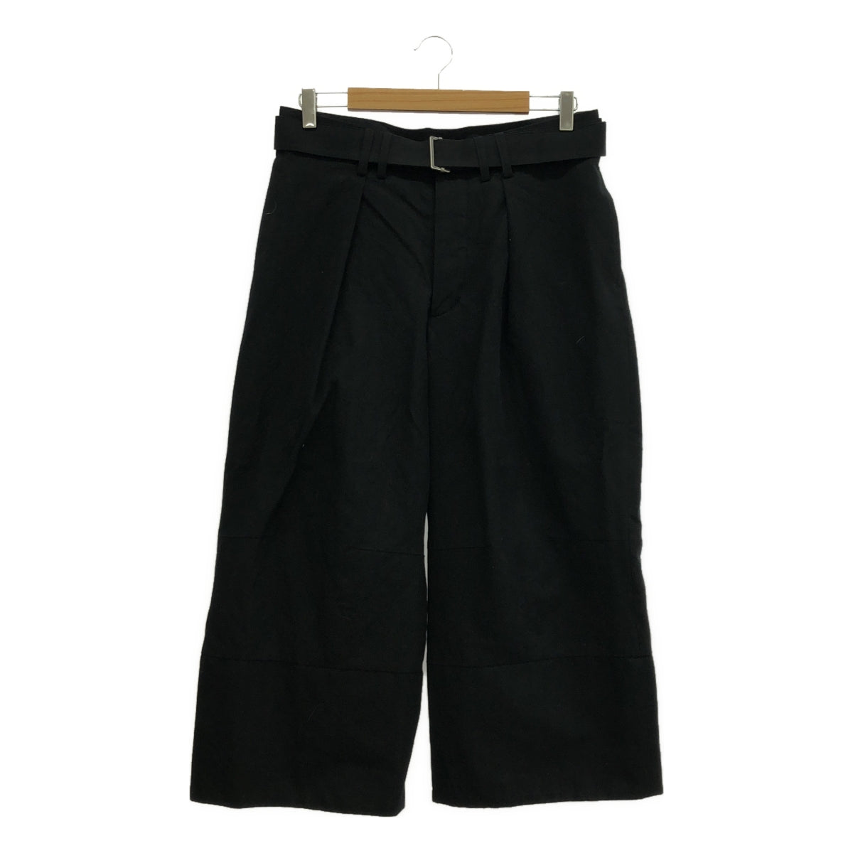 The Viridi-Anne / 자빌리디안 | HERRINGBONE WIDE CROPPED PANTS / 벨티드 헤링본 와이드 팬츠 | 2 | 남성