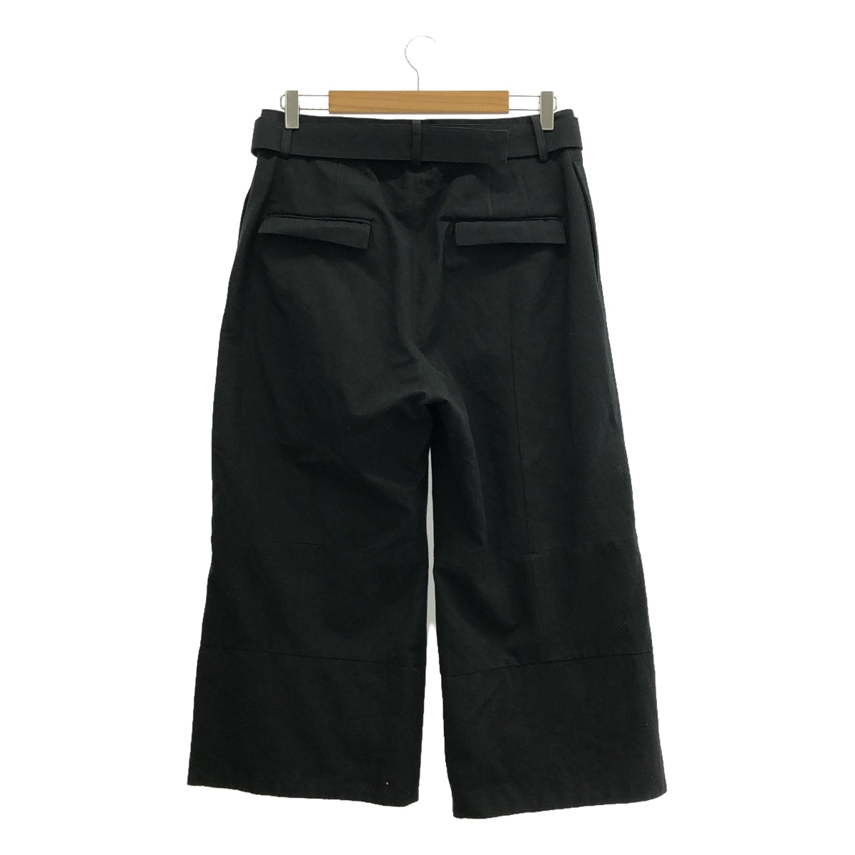 The Viridi-Anne / 자빌리디안 | HERRINGBONE WIDE CROPPED PANTS / 벨티드 헤링본 와이드 팬츠 | 2 | 남성