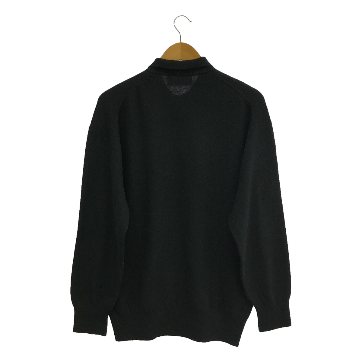 COMME des GARCONS HOMME / コムデギャルソンオム | 1980s~ ウール ポロ ニット プルオーバー | ブラック | メンズ