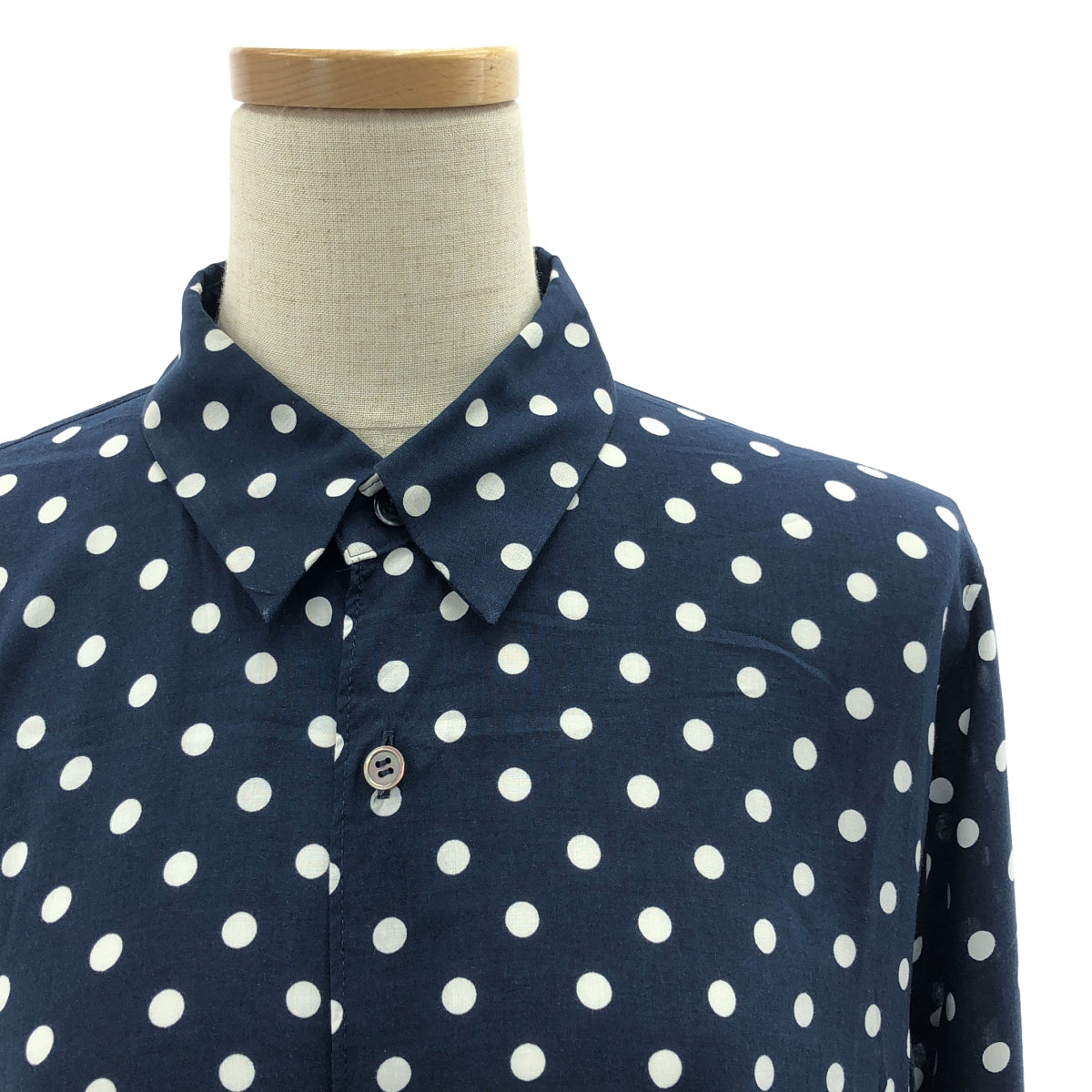 COMME des GARCONS COMME des GARCONS / Comme des | 2016春夏 |人造絲滿身圓點圖案口袋襯衫式連身裙 | S |女性的