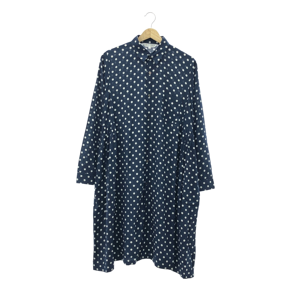 COMME des GARCONS COMME des GARCONS / Comme des | 2016春夏 |人造絲滿身圓點圖案口袋襯衫式連身裙 | S |女性的