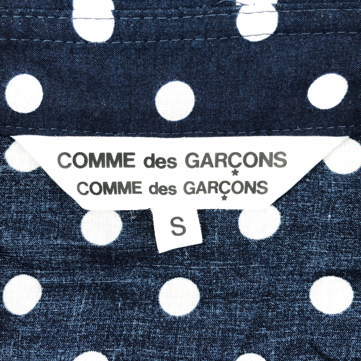 COMME des GARCONS COMME des GARCONS / Comme des | 2016春夏 |人造絲滿身圓點圖案口袋襯衫式連身裙 | S |女性的