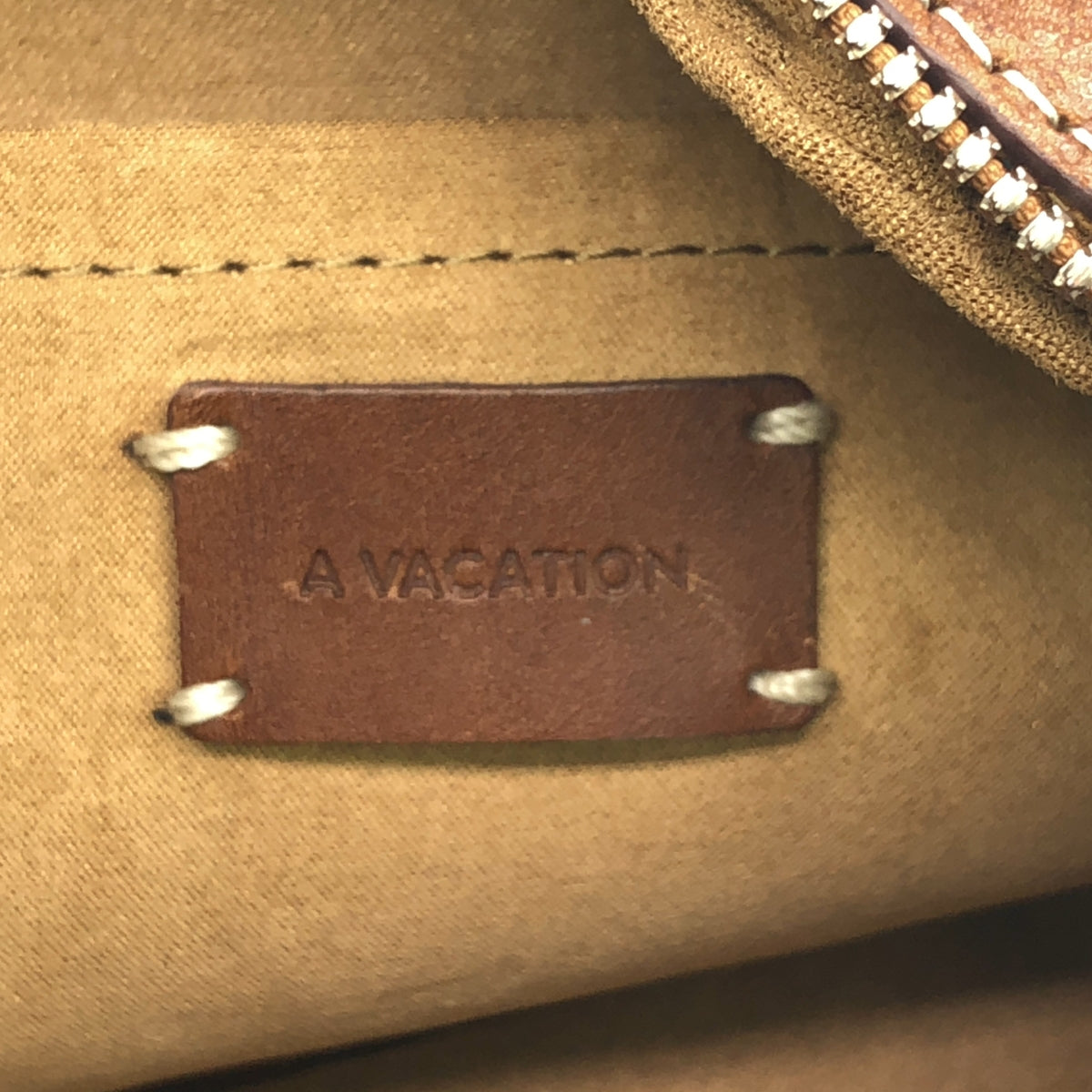 【美品】 A VACATION / アヴァケーション | TRAPEZE / 総柄 レザー 切替 ボストン型 ハンドバッグ | マルチカラー | レディース
