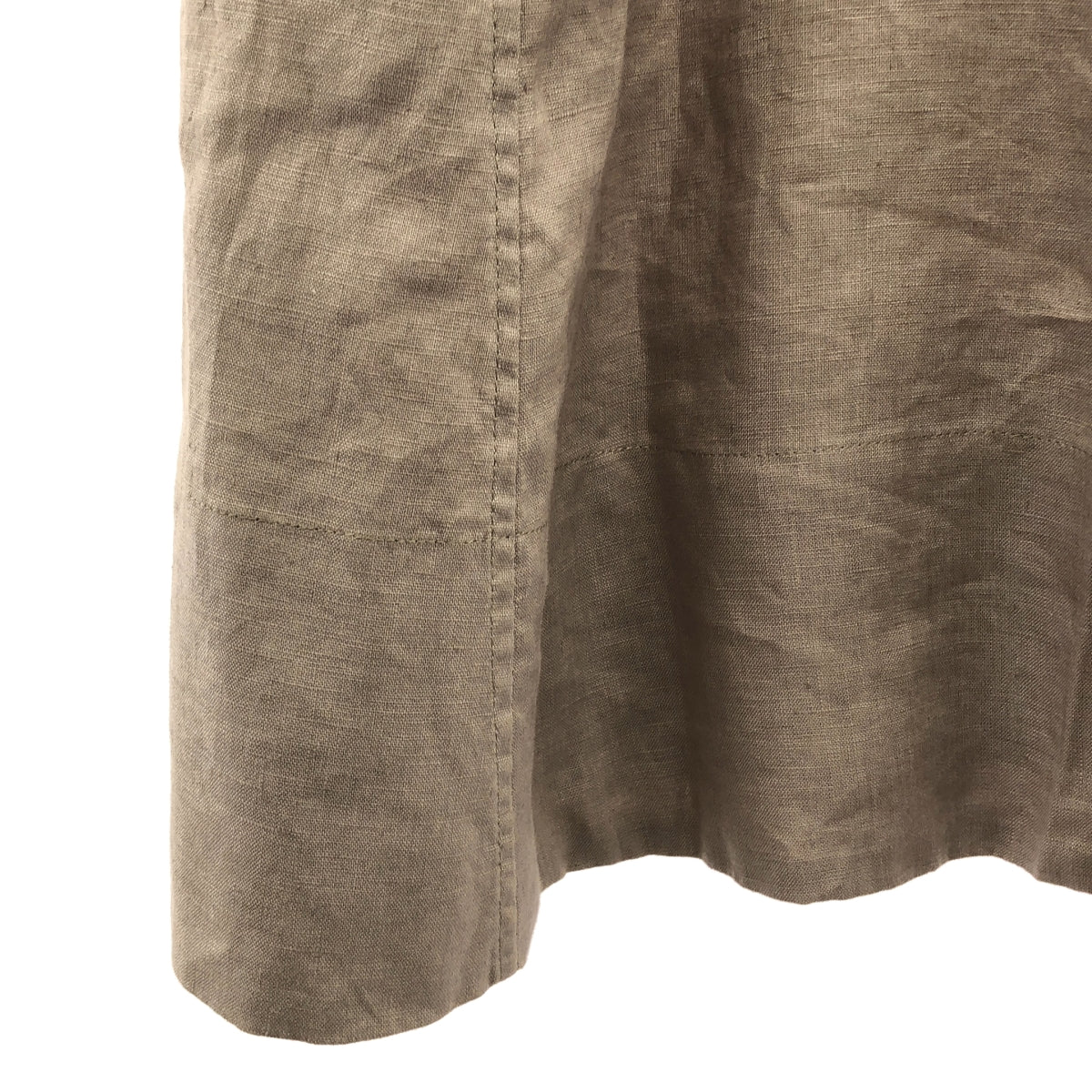 Hands of creation / 핸즈 오브 크리에이션 | 린넨 포켓이있는 스탠드 컬러 원피스 | F | 베이지 | 여성