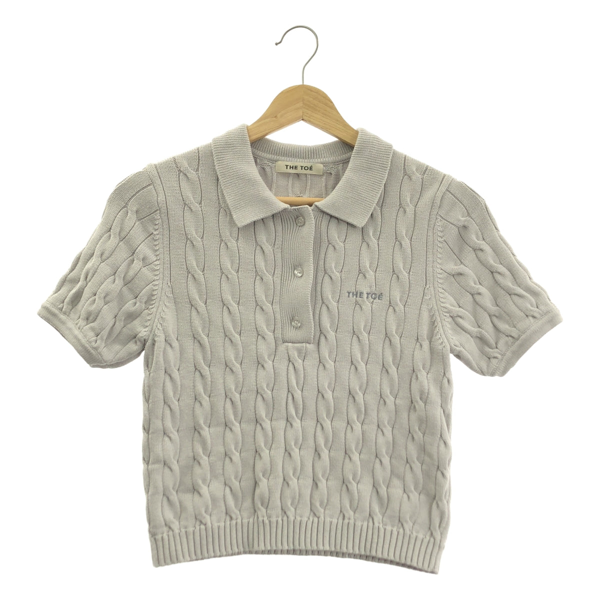 完売 The toe HERALD SHORT SLEEVE POLO KNIT THE TOE / ザトゥー | Herald Short Sleeve Polo Knit ケーブル