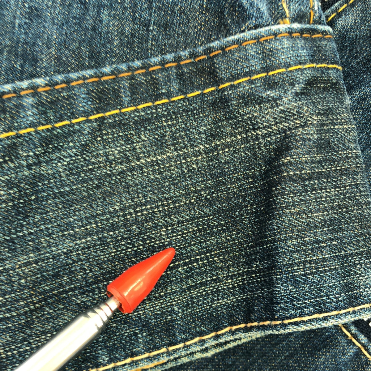 Levi's red / リーバイスレッド | TYPE4 クロアチア製 グリース加工 立体裁断 ジップ デニムジャケット | S | メンズ