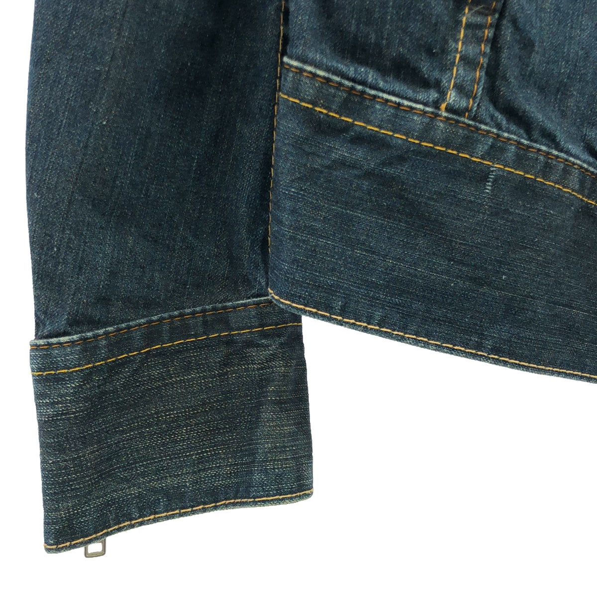 Levi's red / リーバイスレッド | TYPE4 クロアチア製 グリース加工 立体裁断 ジップ デニムジャケット | S | メンズ
