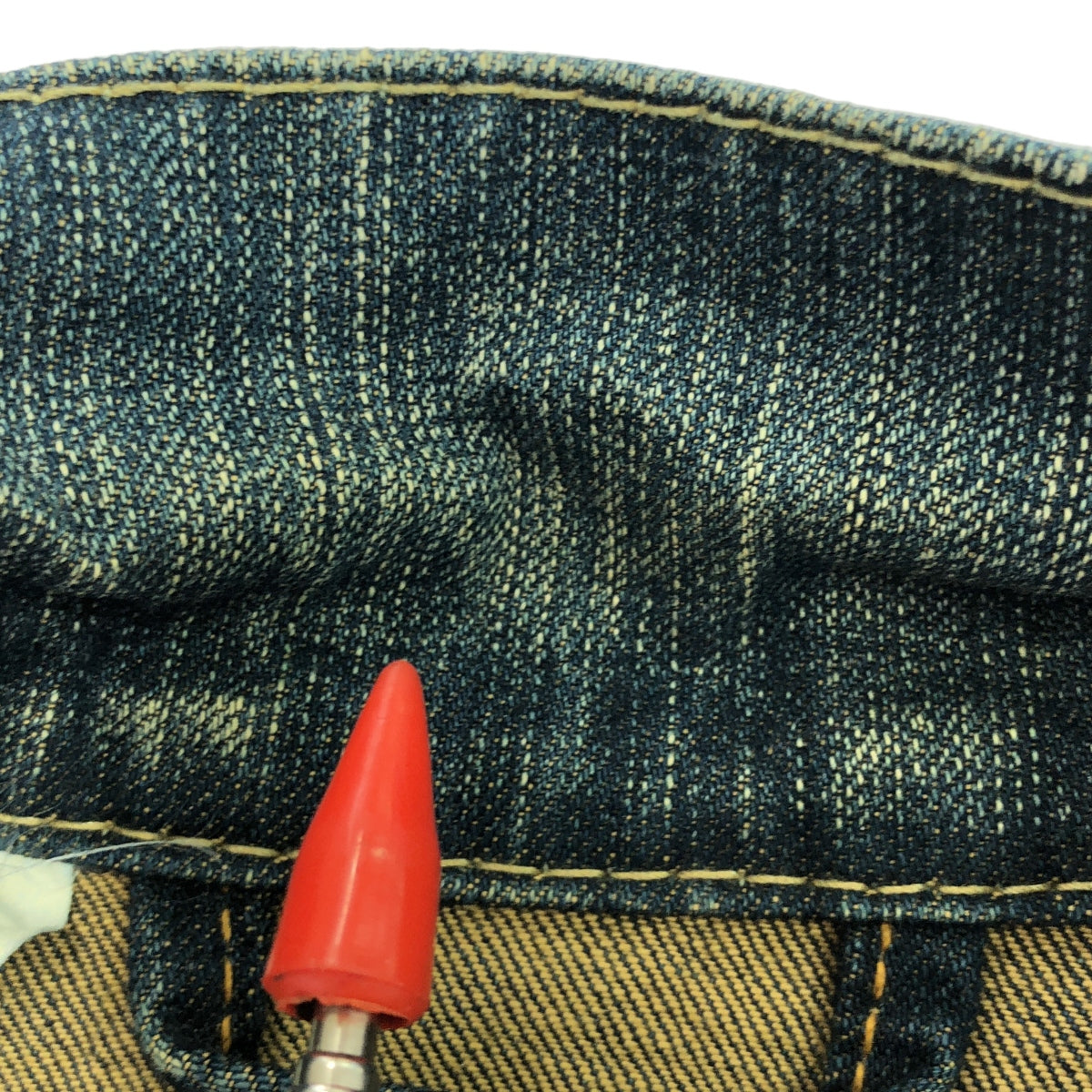 Levi's red / リーバイスレッド | TYPE4 クロアチア製 グリース加工 立体裁断 ジップ デニムジャケット | S | メンズ