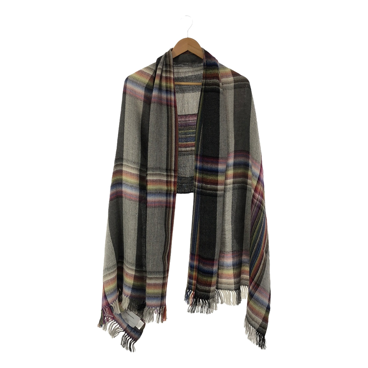 美品】 THE INOUE BROTHERS / ザイノウエブラザーズ | Multi Coloured Stole フリンジ ストール – KLD