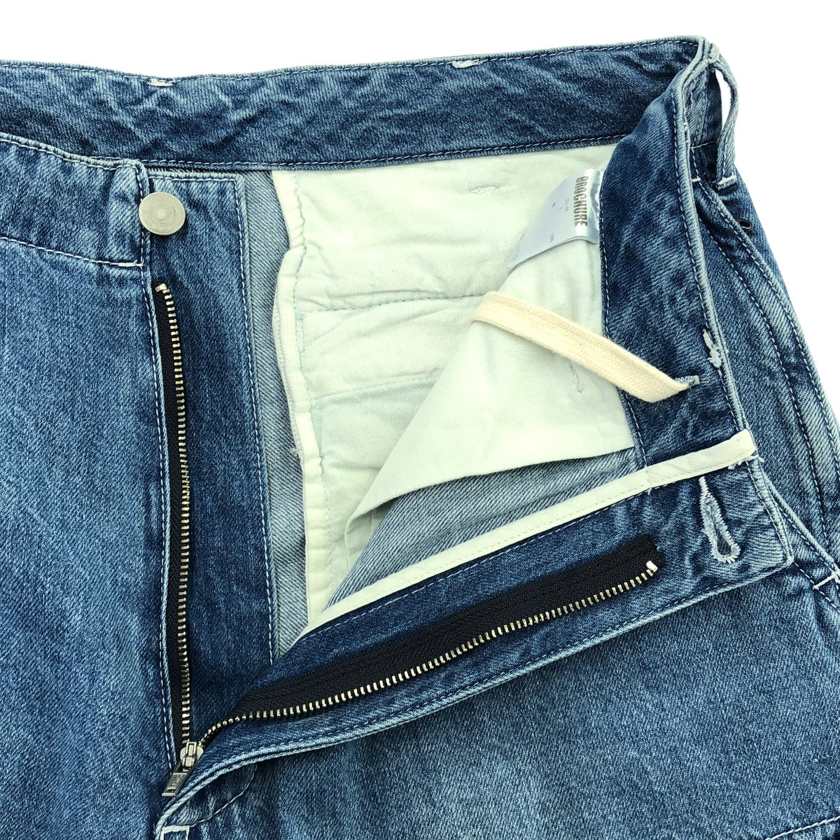 BROCHURE / ブローシュア | DENIM 6PKT / ドローストリング デニム カーゴパンツ | S | Indigo | メンズ