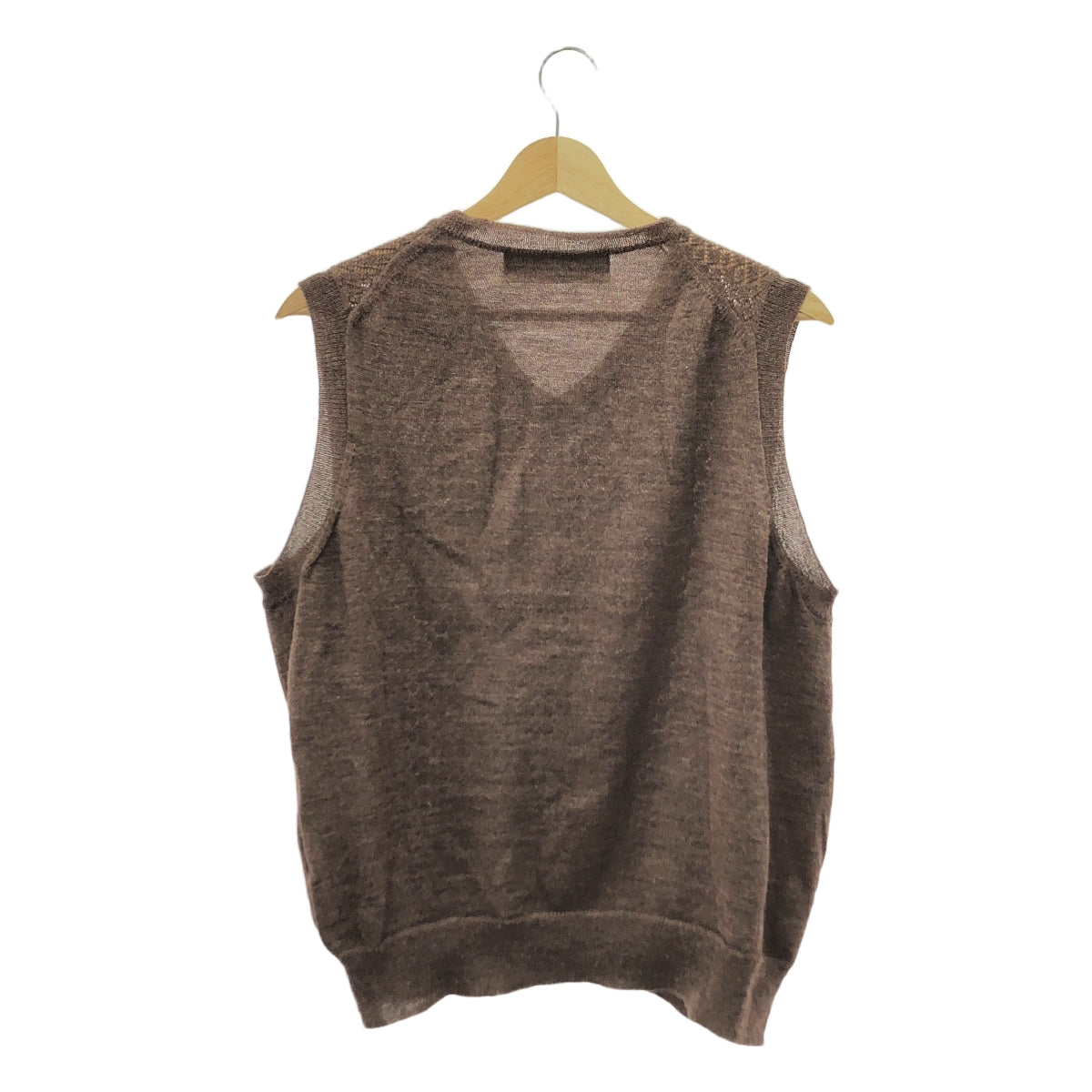 COMME des GARCONS HOMME PLUS | AD1998 | Diamond pattern V-neck wool knit vest |