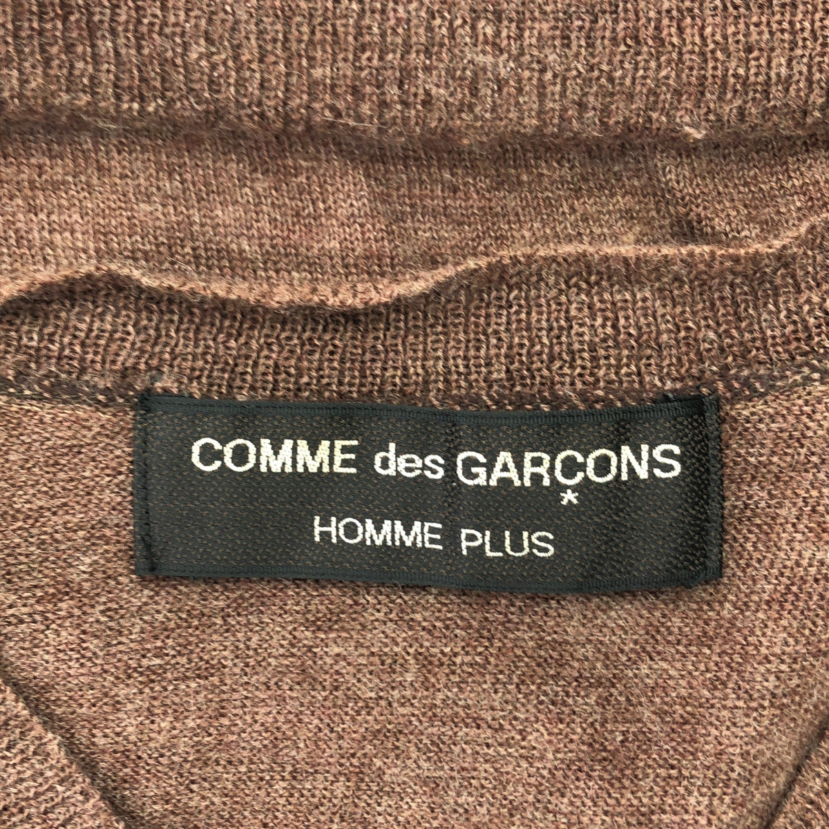 COMME des GARCONS HOMME PLUS | AD1998 | Diamond pattern V-neck wool knit vest |