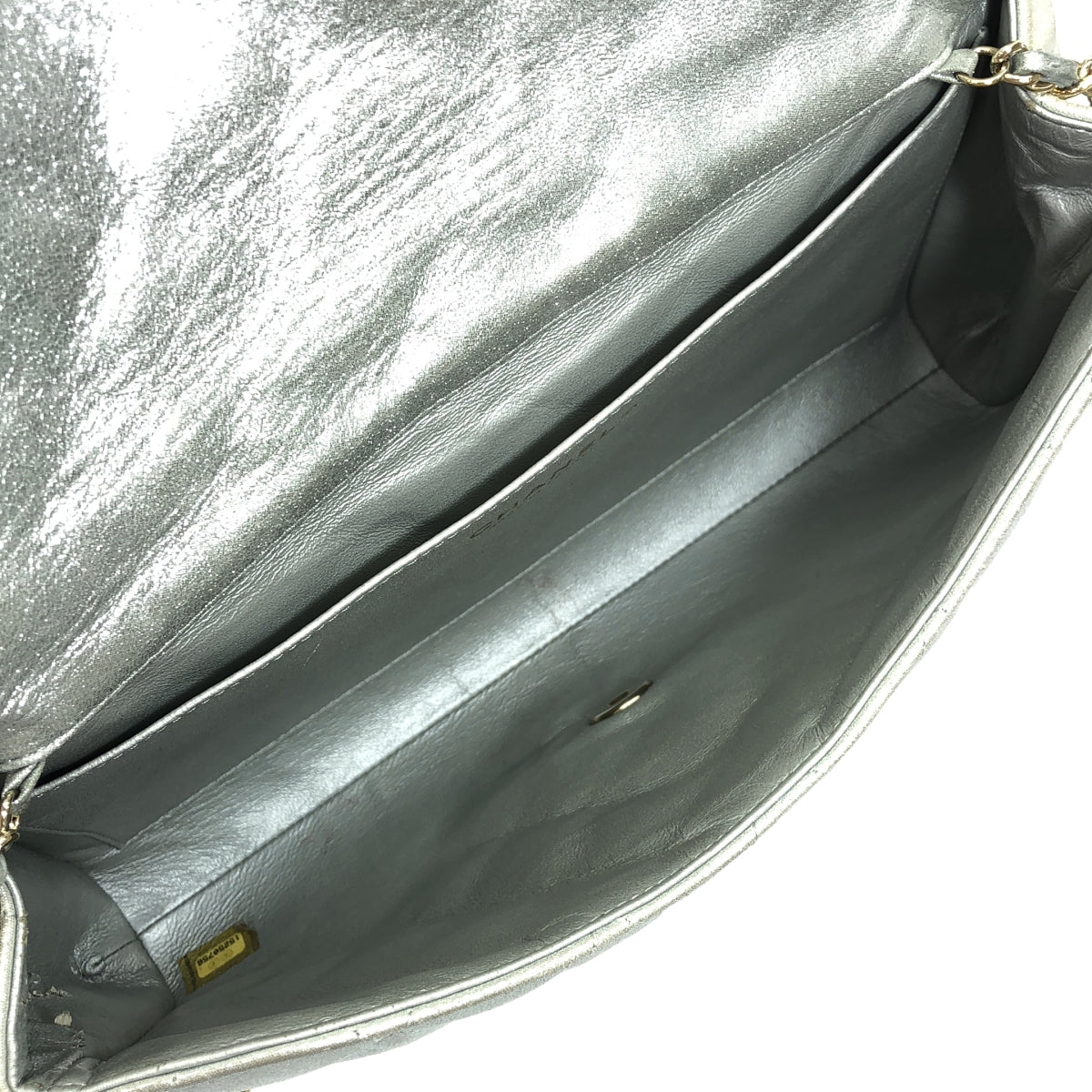 CHANEL | Matelasse Metallic Leather Flap Chain Shoulder Bag | Silver | Women's