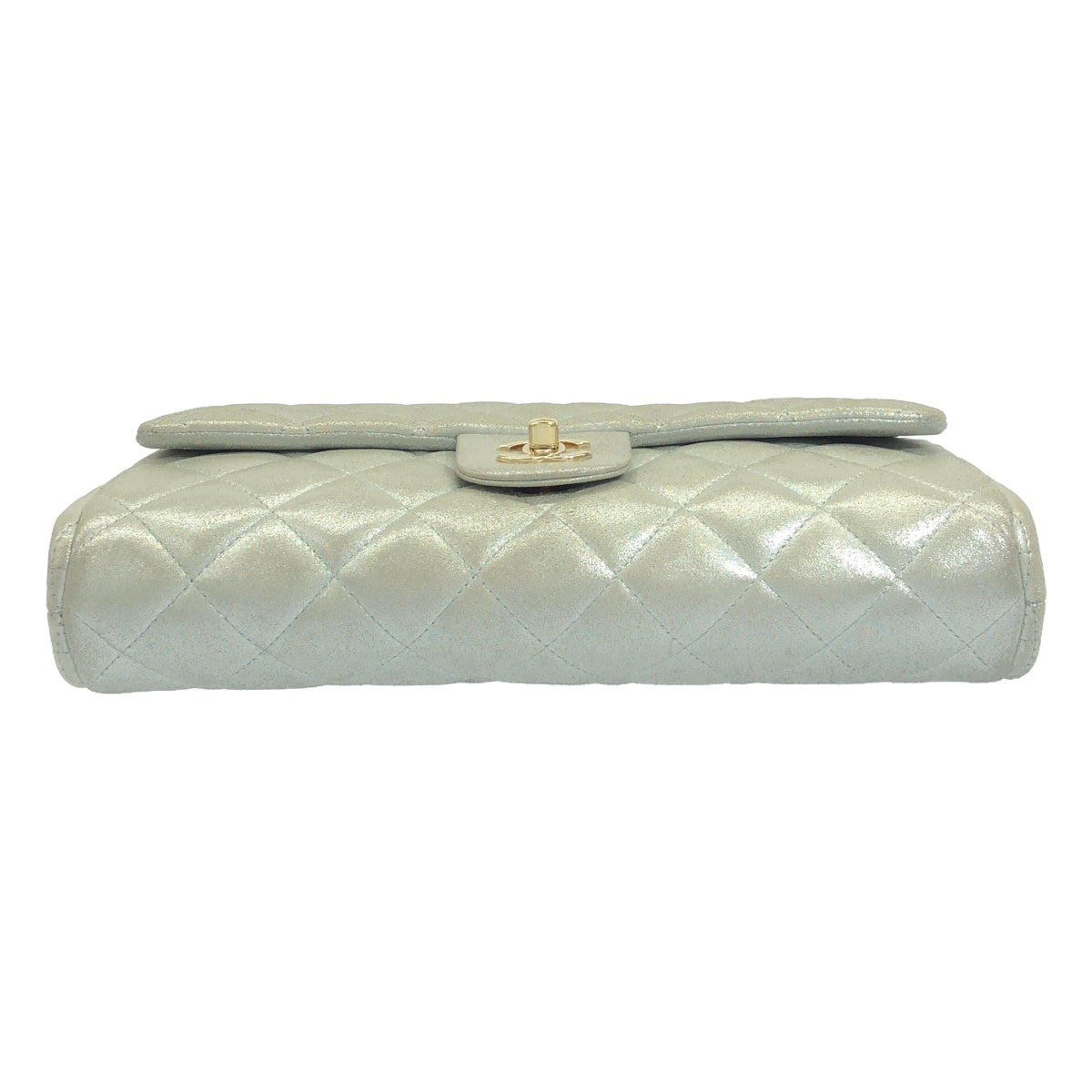 CHANEL | Matelasse Metallic Leather Flap Chain Shoulder Bag | Silver | Women's