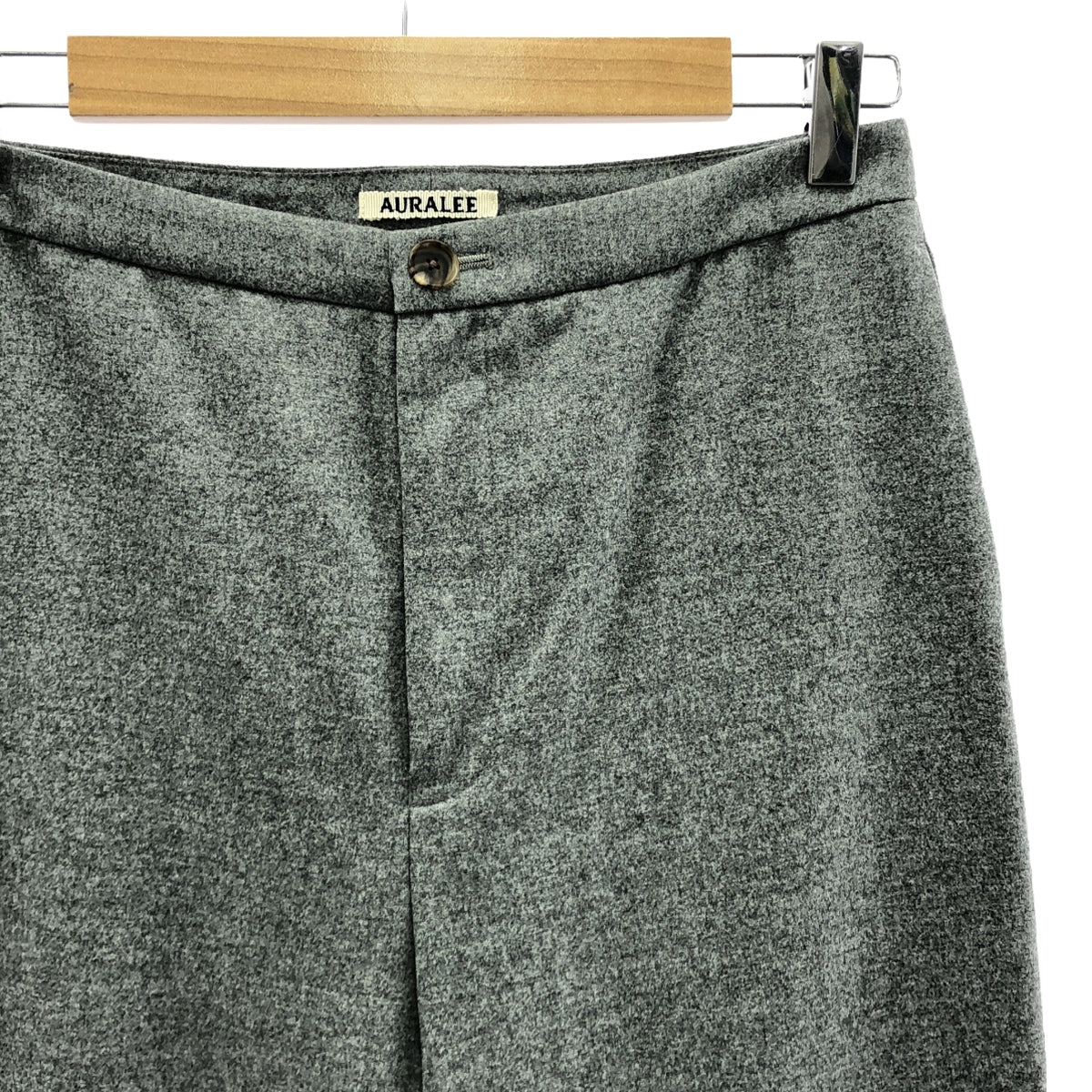 AURALEE / オーラリー | 2020AW | WOOL FULLING FLANNEL SLACKS ウール フリング フランネル スラックス | 1 | グレー | メンズ