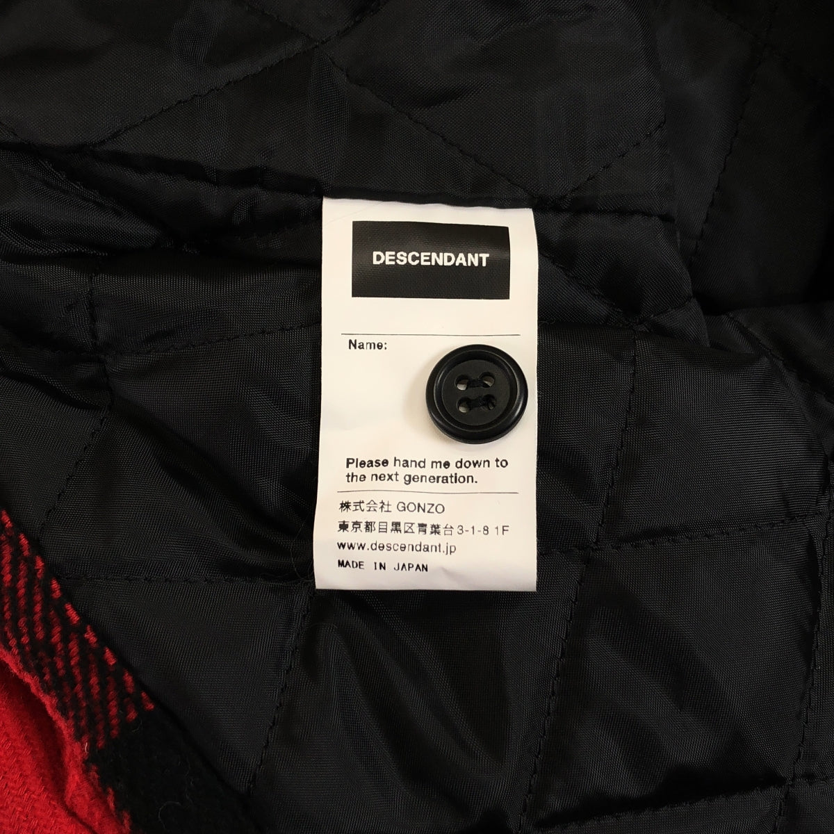 DESCENDANT / ディセンダント | 2019SS | CLAIRTON SHIRT JACKET チェック キルティング シャツジャケット | 2 | メンズ