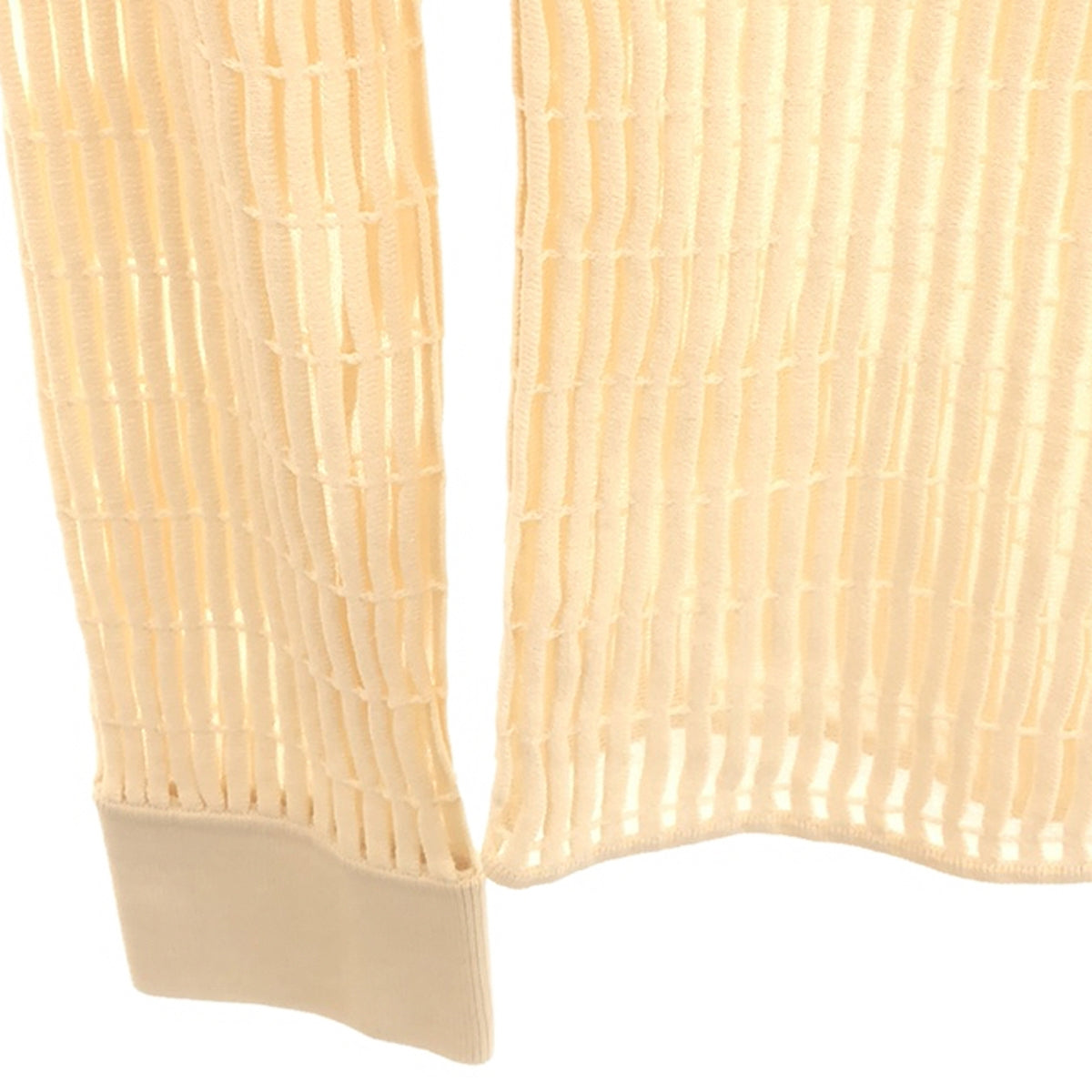 造型/ kei shirahata / 造型/ kei shirahata |條紋透明針織上衣 | F |米色 |女性的